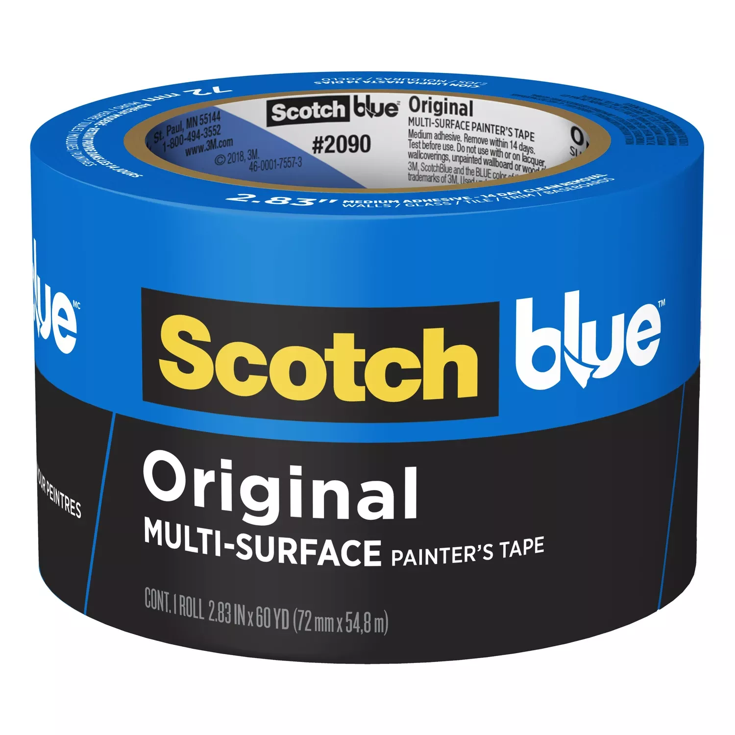 Scotchblue 2.83 In. W X 60 Yd L Blue Medium Strength Original Painter's Tape 1 Pk