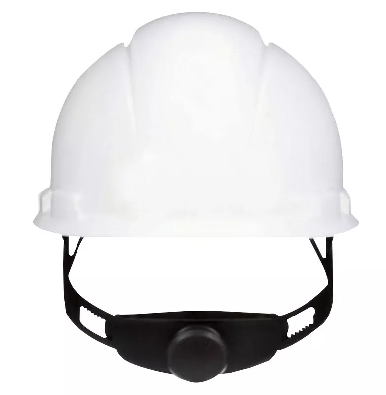 Securefit Hard Hat, White Non-vented Cap Style, Ratchet Adjustment