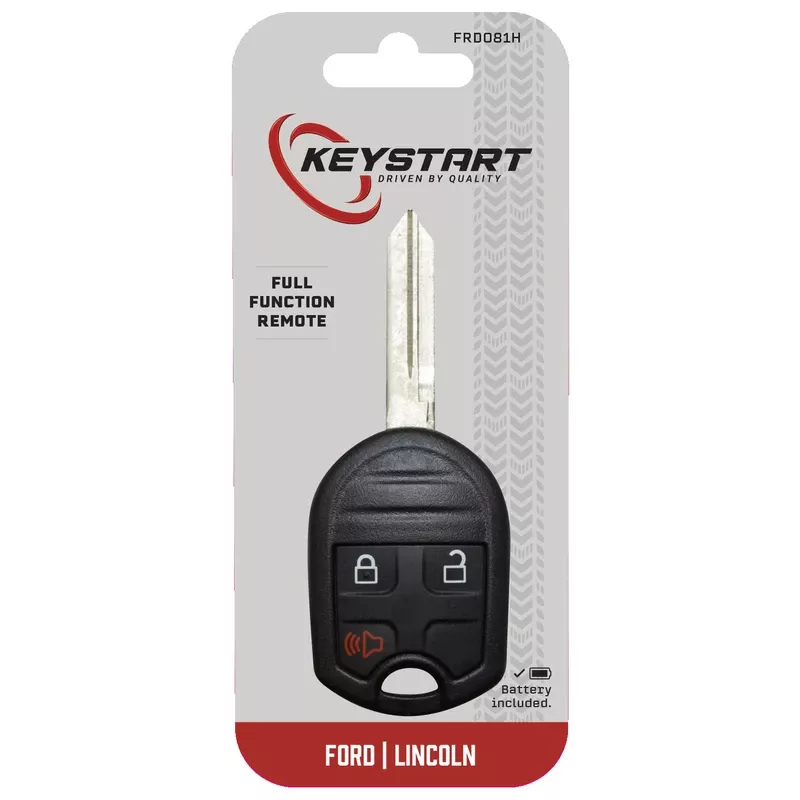 Self Programmable Remote Automotive Fob Key Blank Frd081 Double Sided For Ford Vehicles
