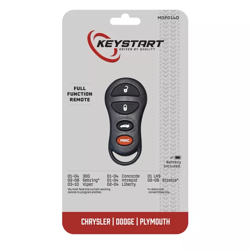 Self Programmable Remote Automotive Replacement Key Mop014 Double Sided For Mopar