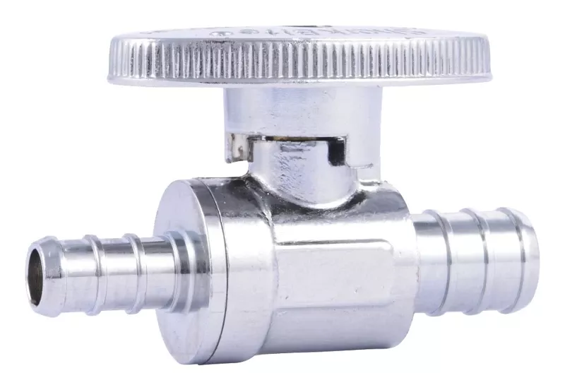 Sharkbite 1/2 In. Pex Barb X 3/8 In. Brass Stop Valve