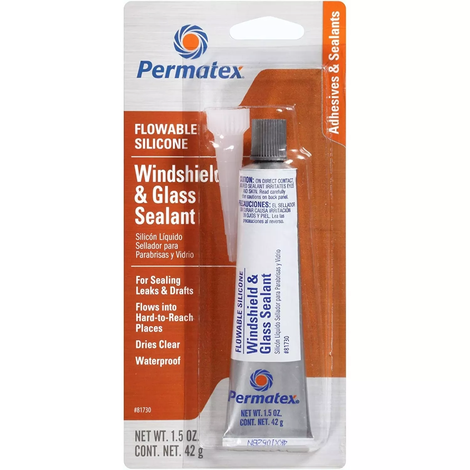 Silicone Windshield/glass Sealer, 1.5-oz.