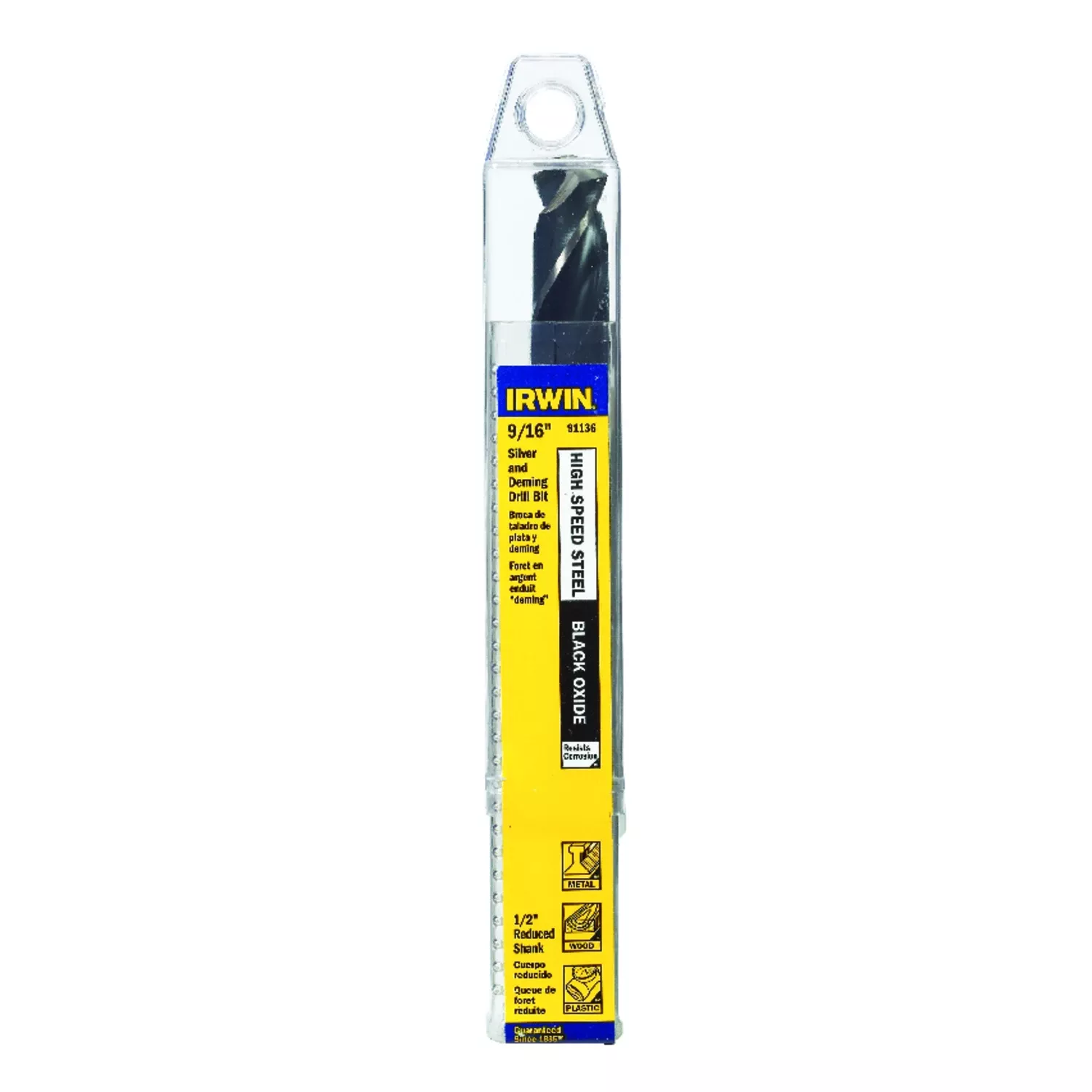 Silver & Deming Drill Bit, High Speed Steel, 9/16-in.