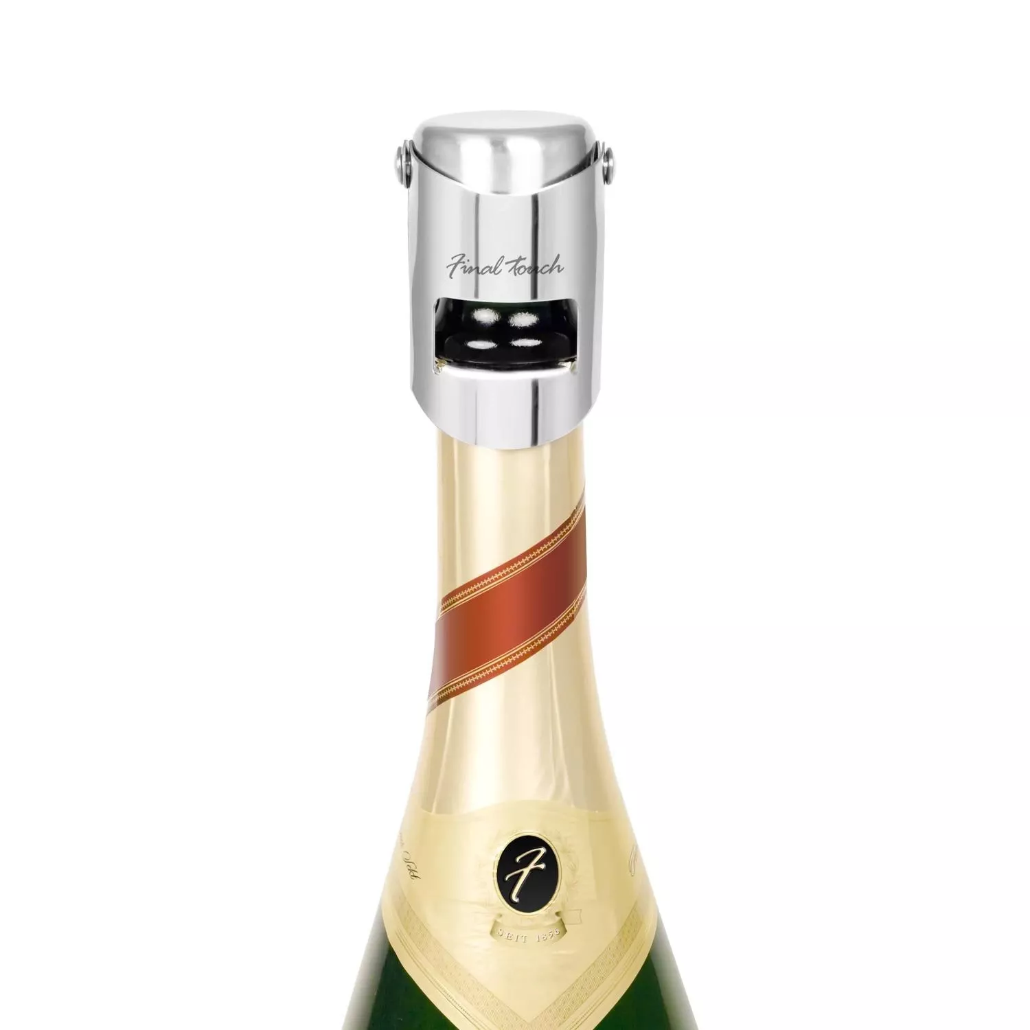 Silver Stainless Steel Champagne Bottle Stopper - Model Fta7002
