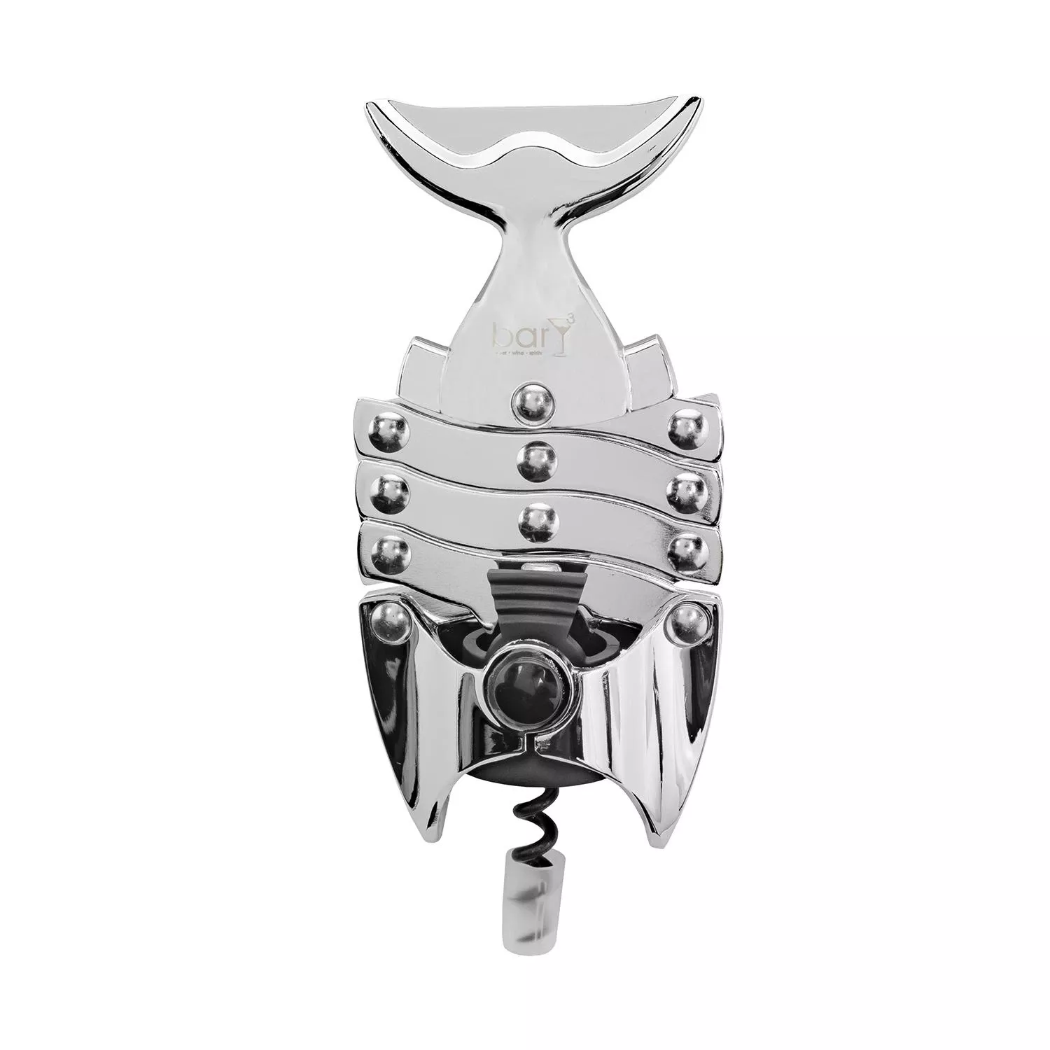 Silver Stainless Steel Corkscrew - Ergonomic Design For Effortless Uncorking