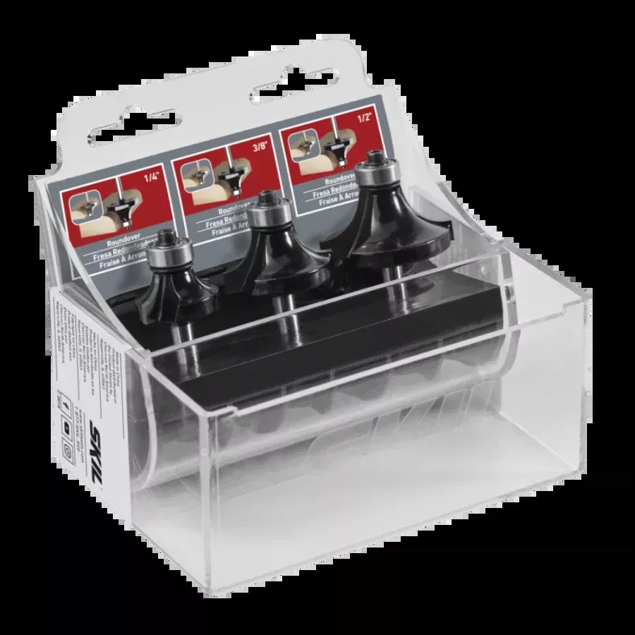 SKIL 91002 3pc Carbide Roundover Set