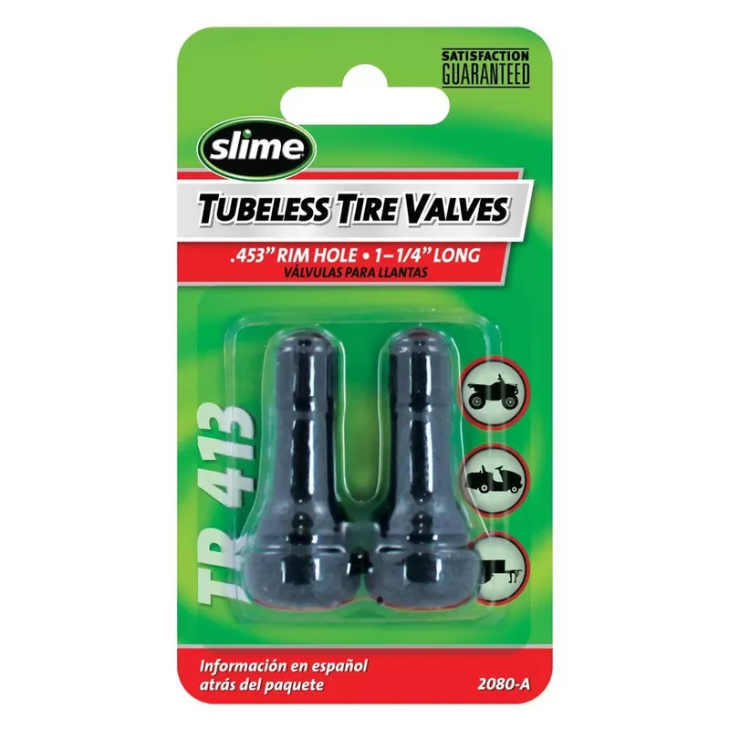Slime Rubber 60 Psi Tire Valve Core 2 Pk