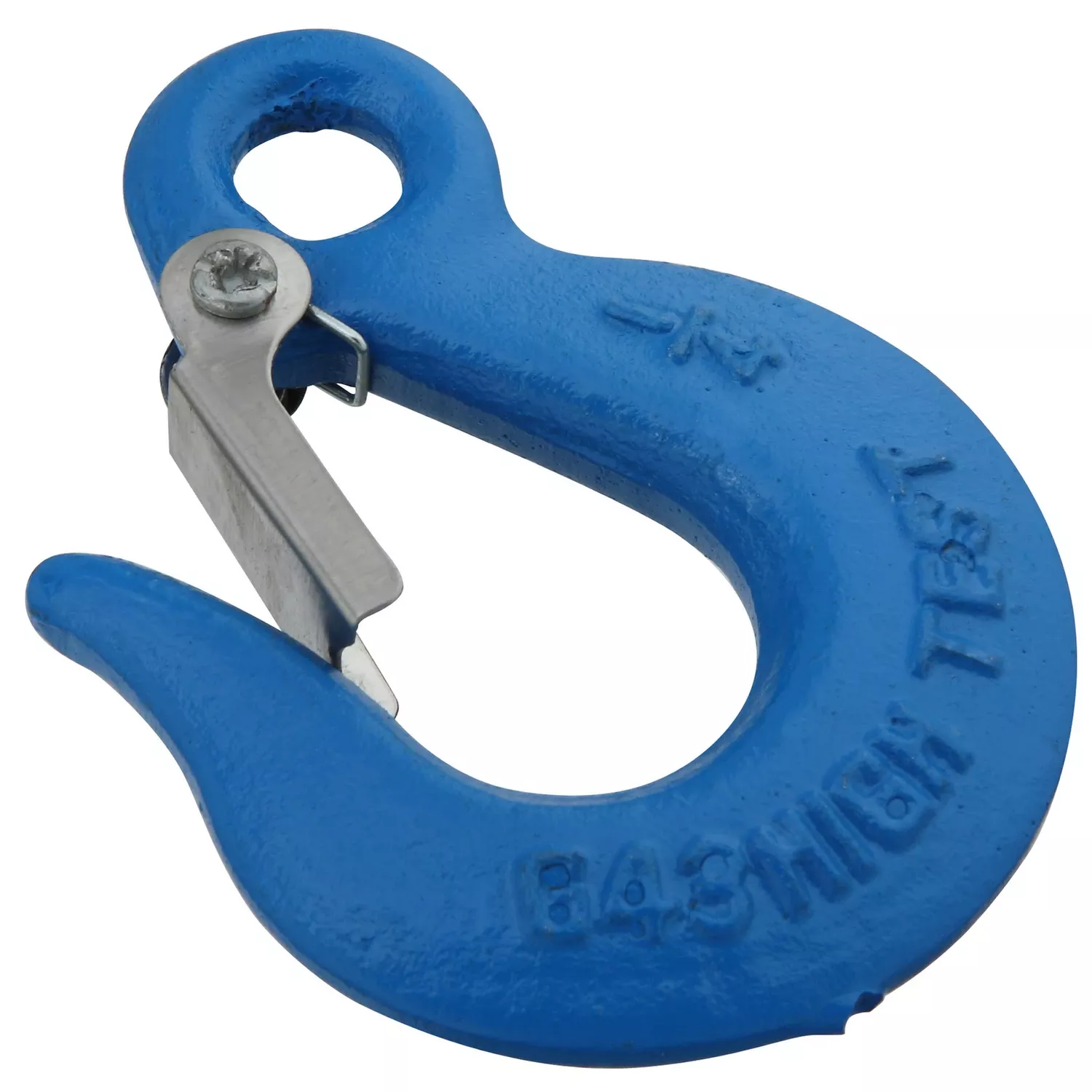 Slip Hook With Latch, Blue, 1/4 In.