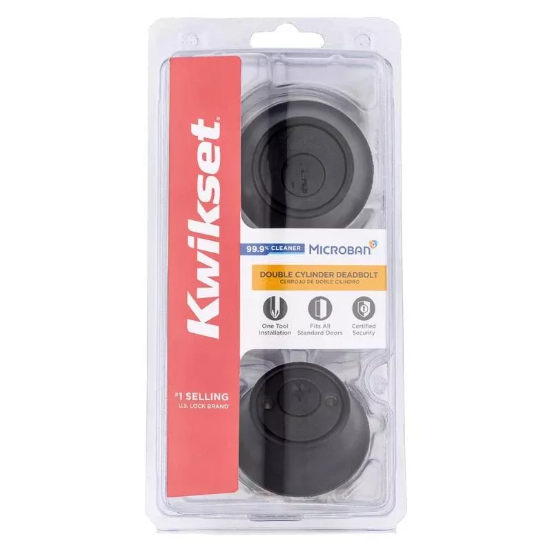 Smartkey Security Matte Black Metal Double Cylinder Deadbolt 96650-515