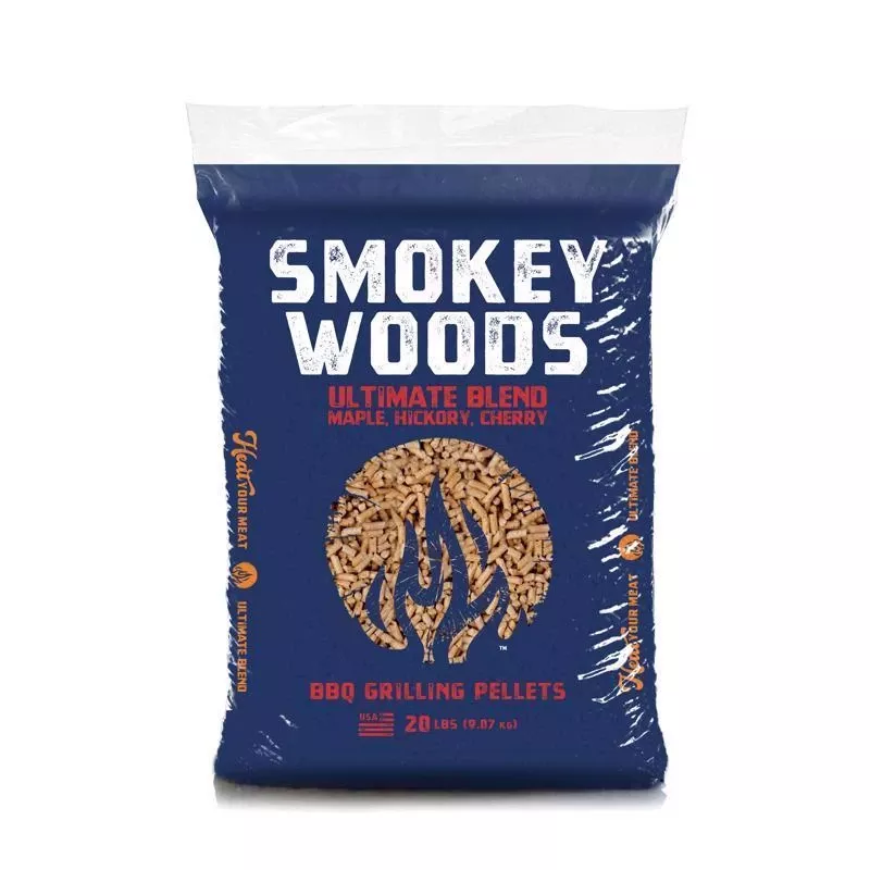 Smokey Woods All Natural Hardwood Pellets Cherry Hickory Maple 20 Lb Bag