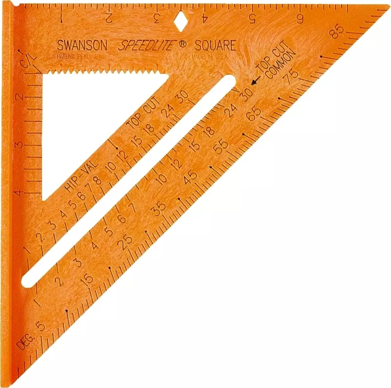 Speedlite 8 In. High-visibility Plastic Rafter Square - Model T0118