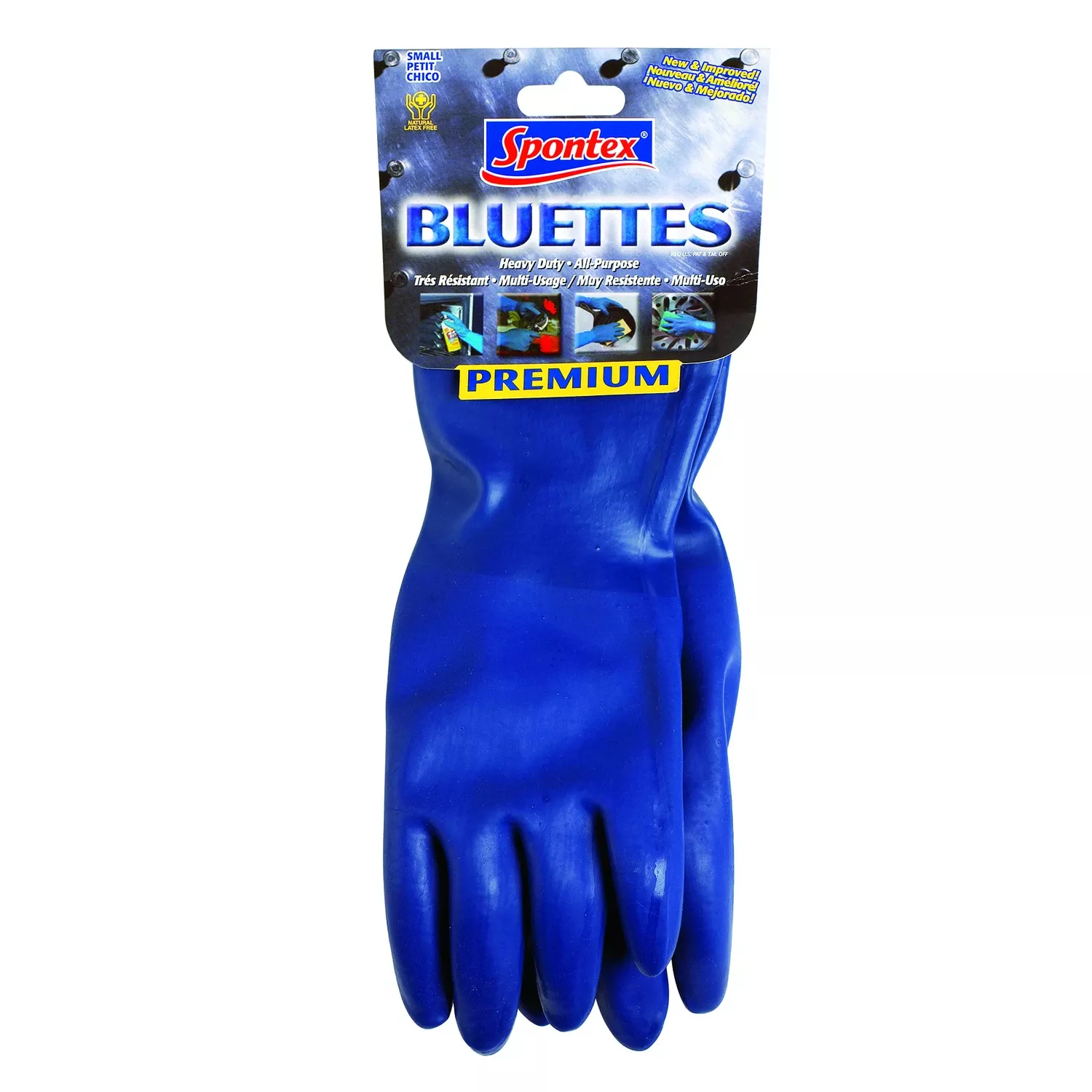 Spontex Bluettes Neoprene Cleaning Gloves S Blue 1 Pk