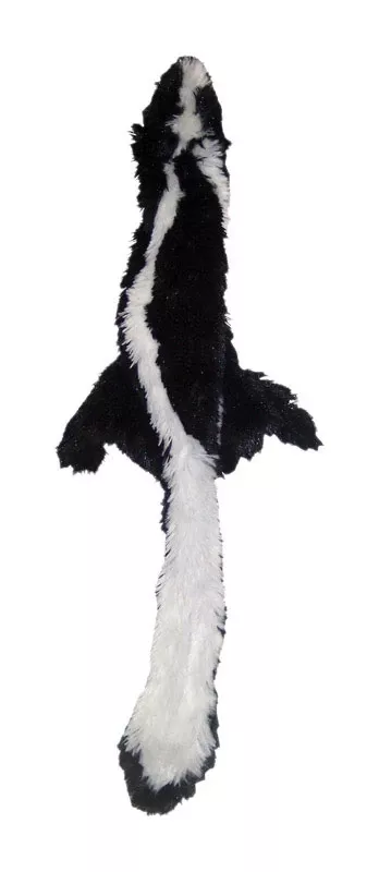 Spot Skinneeez For Dog Black/white Plush Skunk Dog Toy Medium 1 Pk