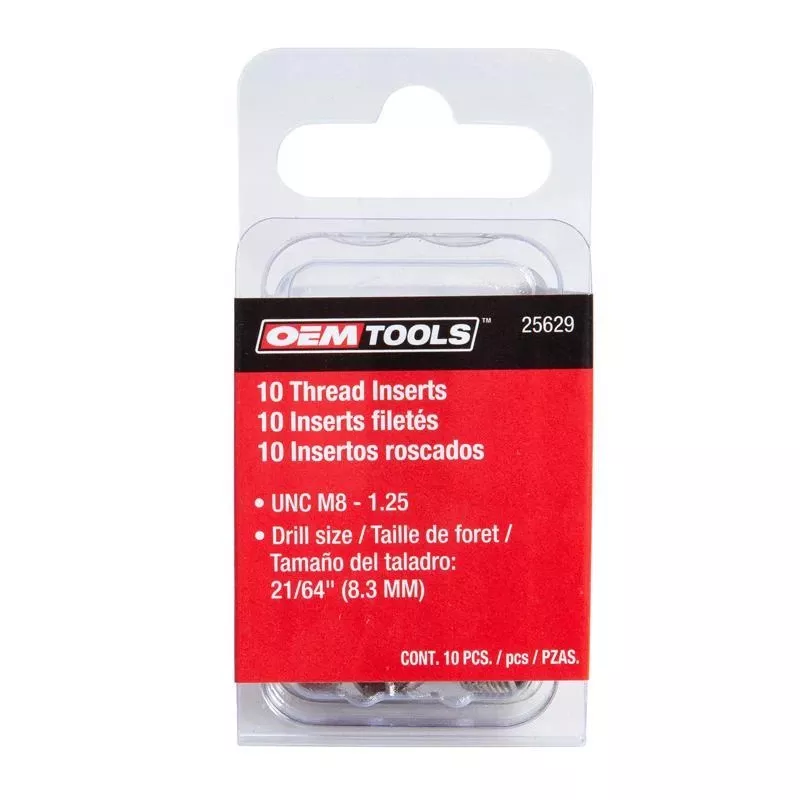 Stainless Steel Non Locking Helical Thread Insert M8-1.25 With Tap Included