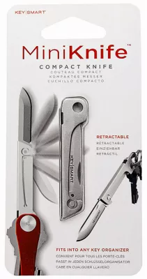 Stainless Steel Silver Mini Knife Key Ring - Model Ks815-ss