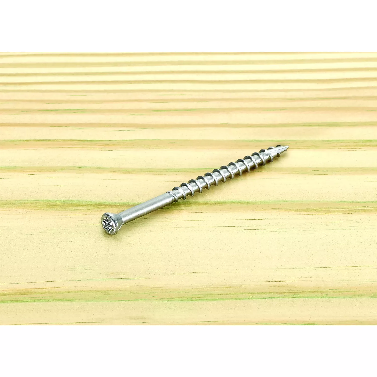 Starborn Deckfast No. 8 X 2-1/2 In. L Silver Star Trim Head Deck Screws 250 Pk