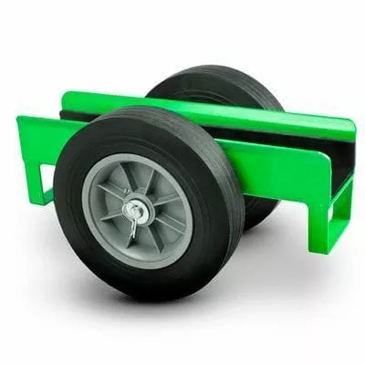 Steel dolly w/ 10″ Duraflex Cushion Rubber Caster