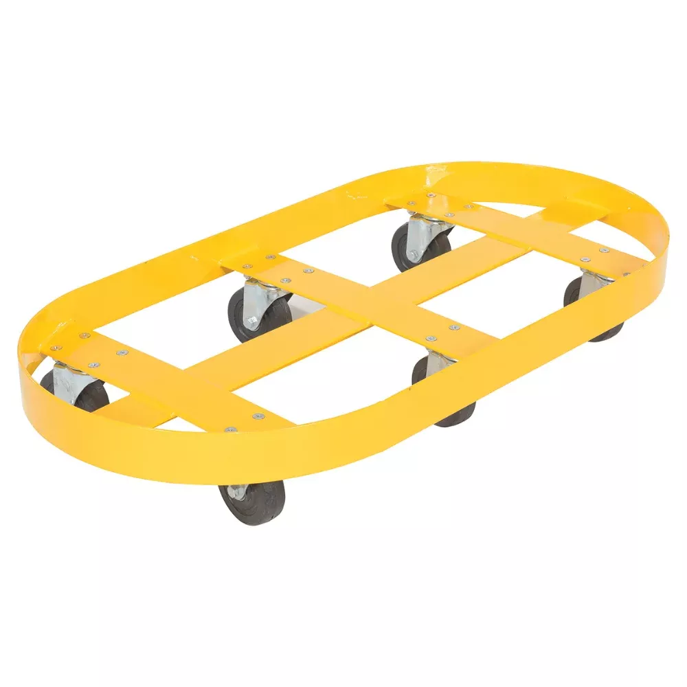Steel Double Drum Dolly with Glass Filled Nylon Casters – 2000 Lb. Capacity – DRUM-X2-55-GFN – Vestil
