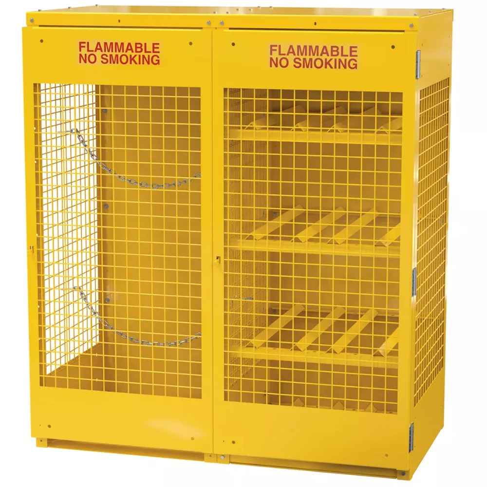 Steel Knockdown Horizontal & Vertical Cylinder Cabinet – 8 Horizontal / 10 Vertical Capacity – CYL-H8-V510-KD – Vestil