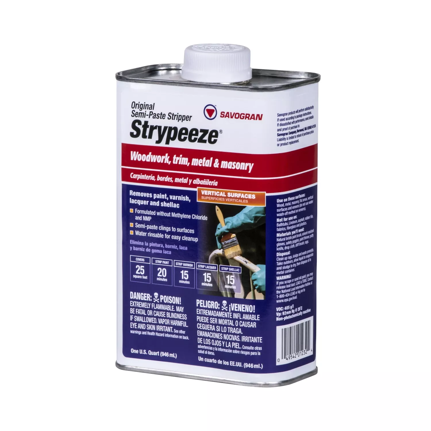 Strypeeze Semi-paste Stripper, 1-qt.