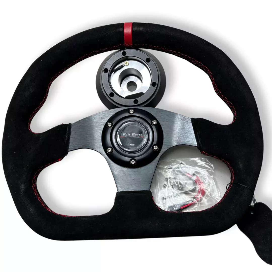 Suede Steering Wheel + Short Hub Adapter Kit For BRZ FRS tC xB xD