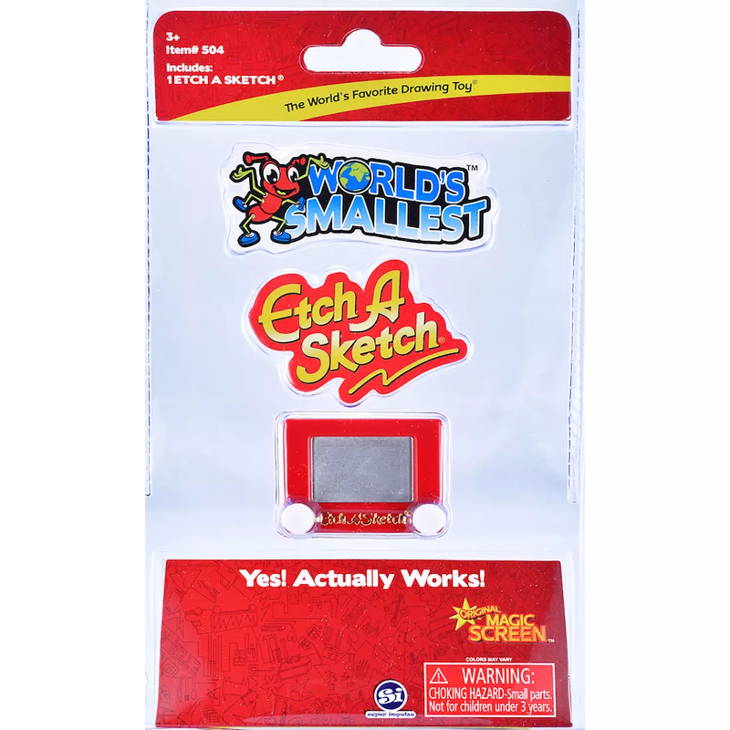 Super Impulse World's Smallest Etch A Sketch Red/white
