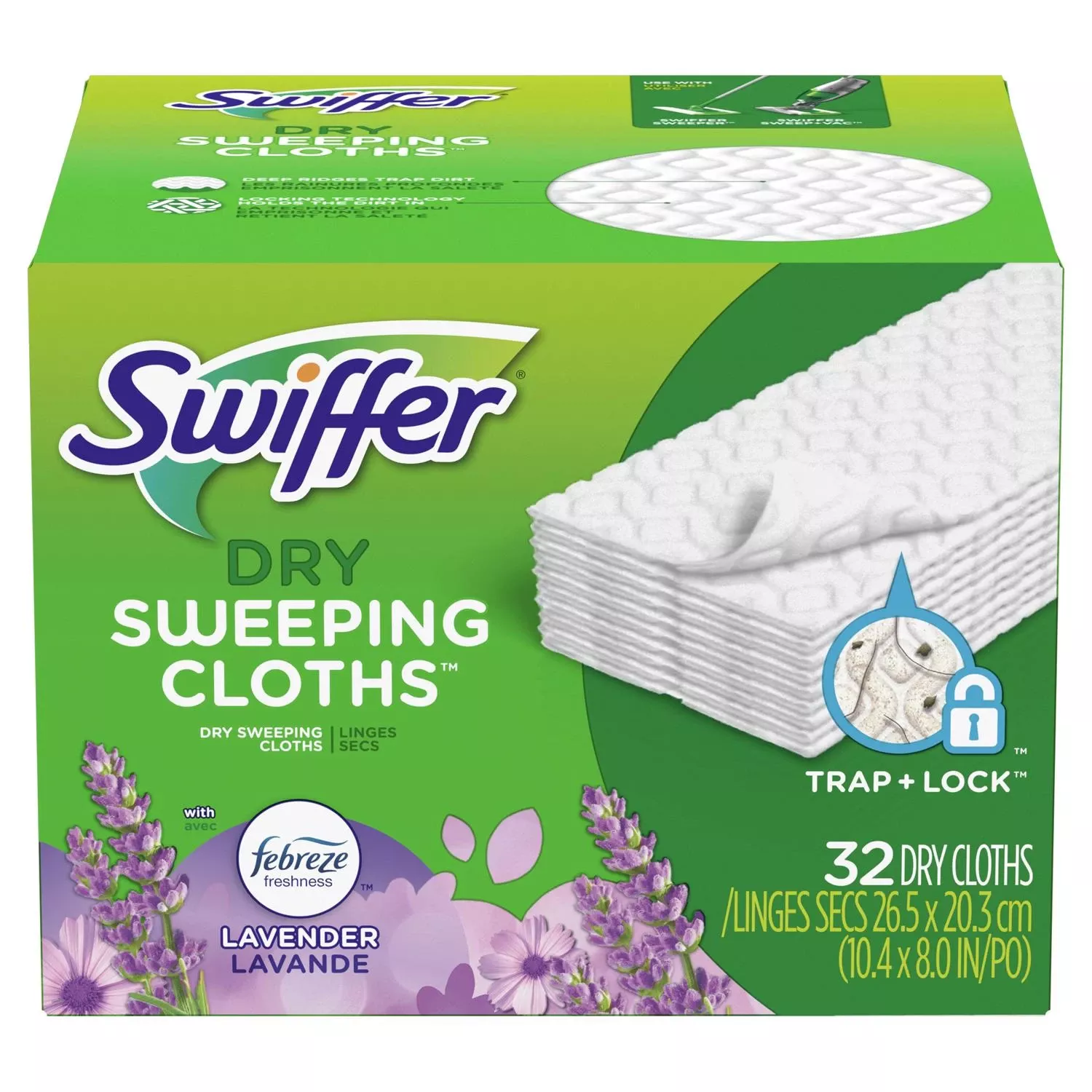 Swiffer Sweeper 5.4 In. Dry Microfiber Dust Mop Refill 32 Pk