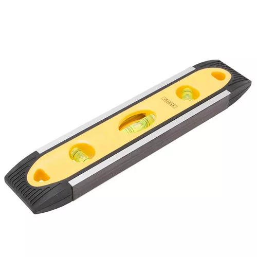 Torpedo Level- 9″- 3 Vials- 1 Level- 2 Plumb- Magnetic