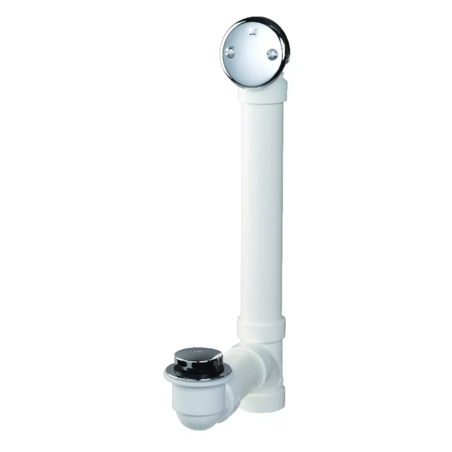 Tub Drain Assembly, Plastic, White, 1-1/2 In.