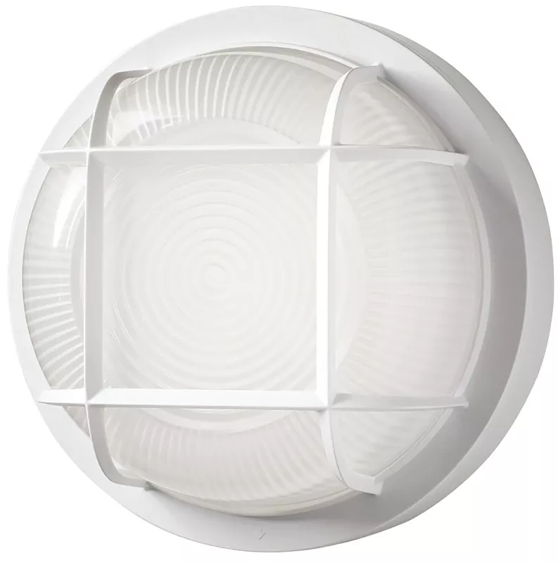 Twistfit White Switch Led Bulkhead Light 8.5in Round 6.9 Watts