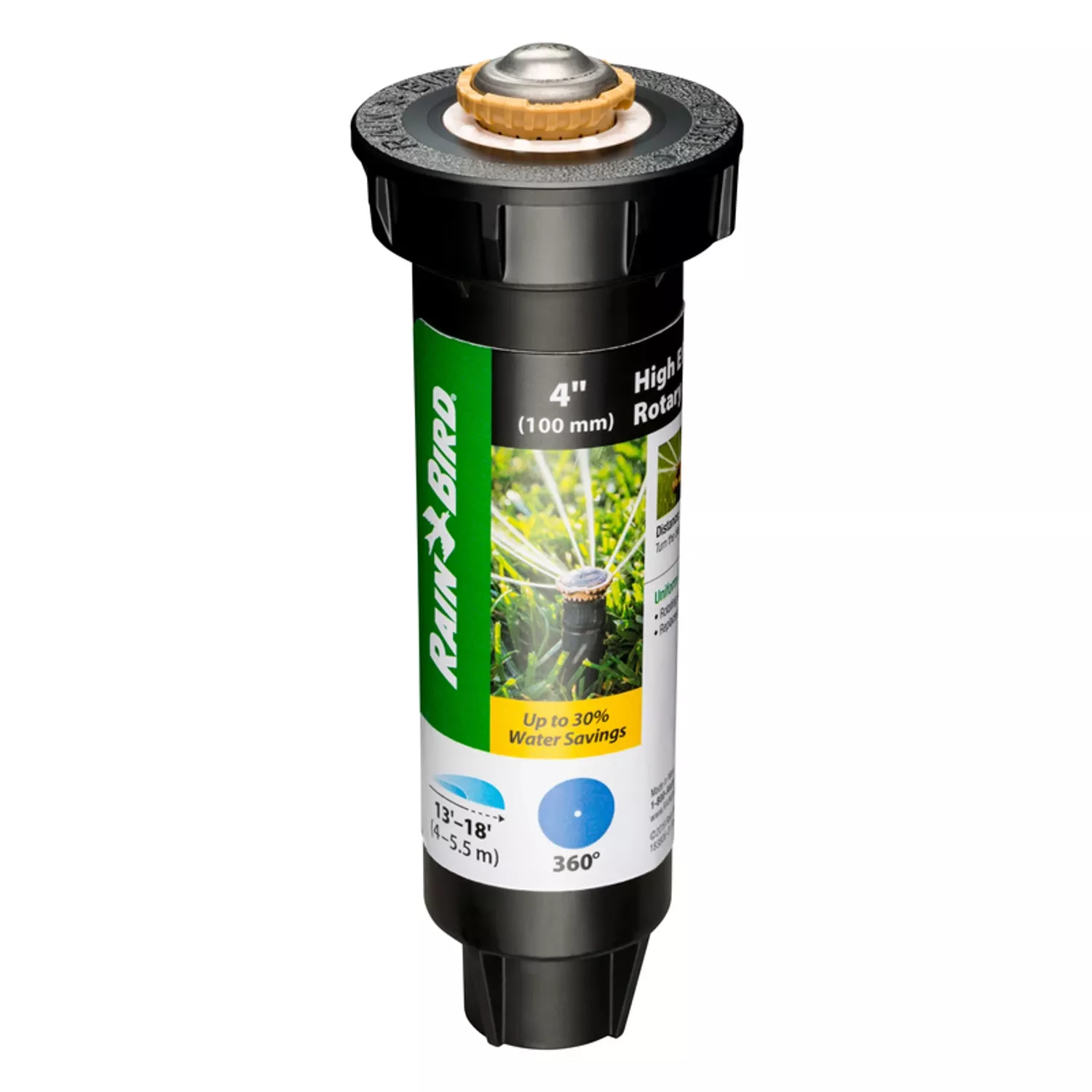 Underground Sprinkler Head, Full Circle, 4-in. Pop Up, 13-18-ft. Spray