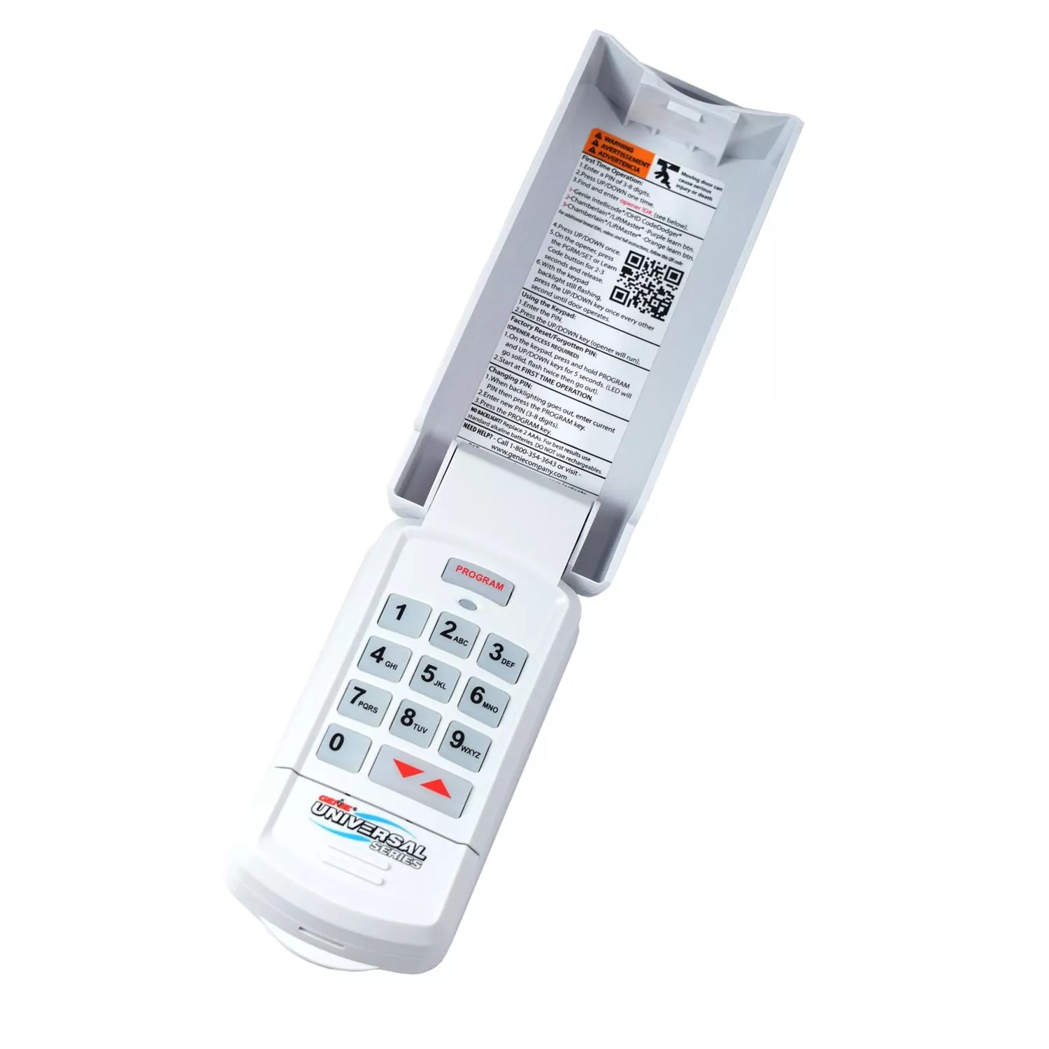 Universal Garage Door Wireless Keypad For 3 Doors - Model 41248r