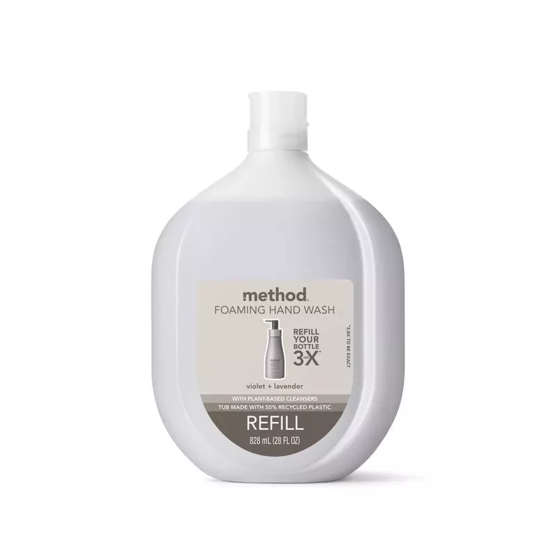 Violet & Lavender Scent Foam Hand Wash 28 Oz – Moisturizing & Refillable