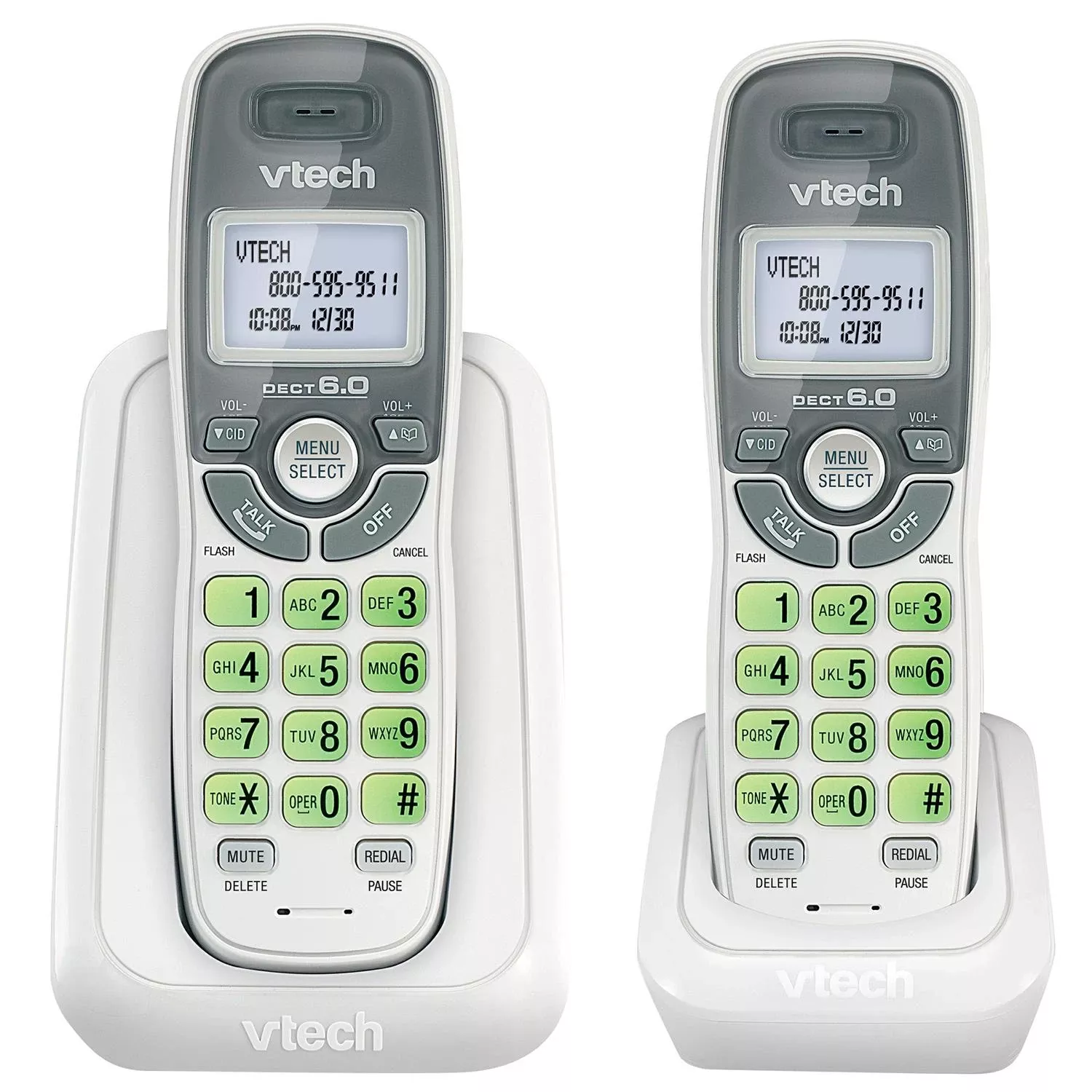 Vtech 2 Pk Digital Cordless Telephone White