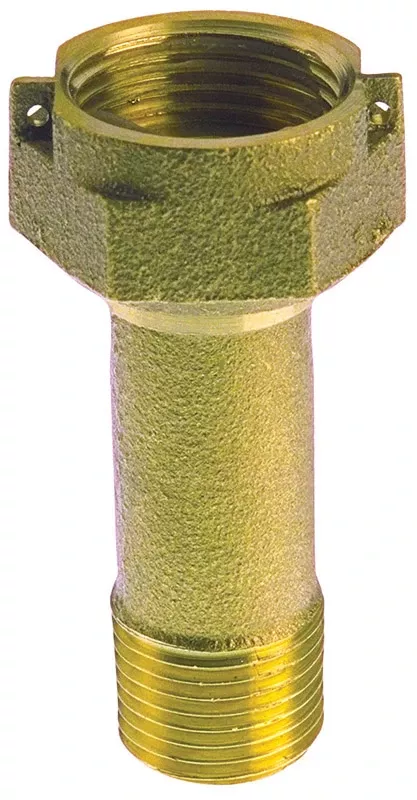 Water Meter Coupling, Brass, 3/4 In.