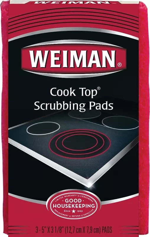 Weiman No Scent Cooktop Scrubbing Pads 3 Ct Sponge