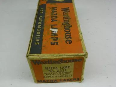Westinghouse 2331 Mazda Lamp Super-Headlight Bulb NOS 32-32cp 6-8V