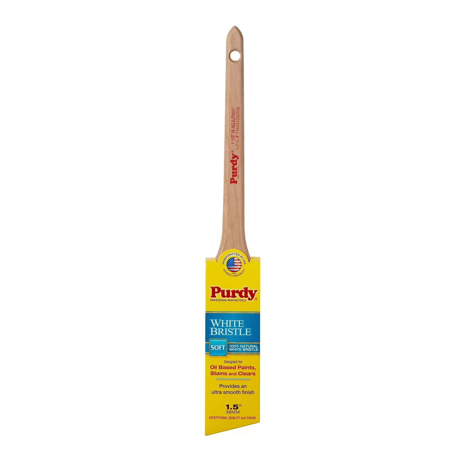 White Bristle Adjutant 1-1/2 In. Soft Angle Trim Paint Brush