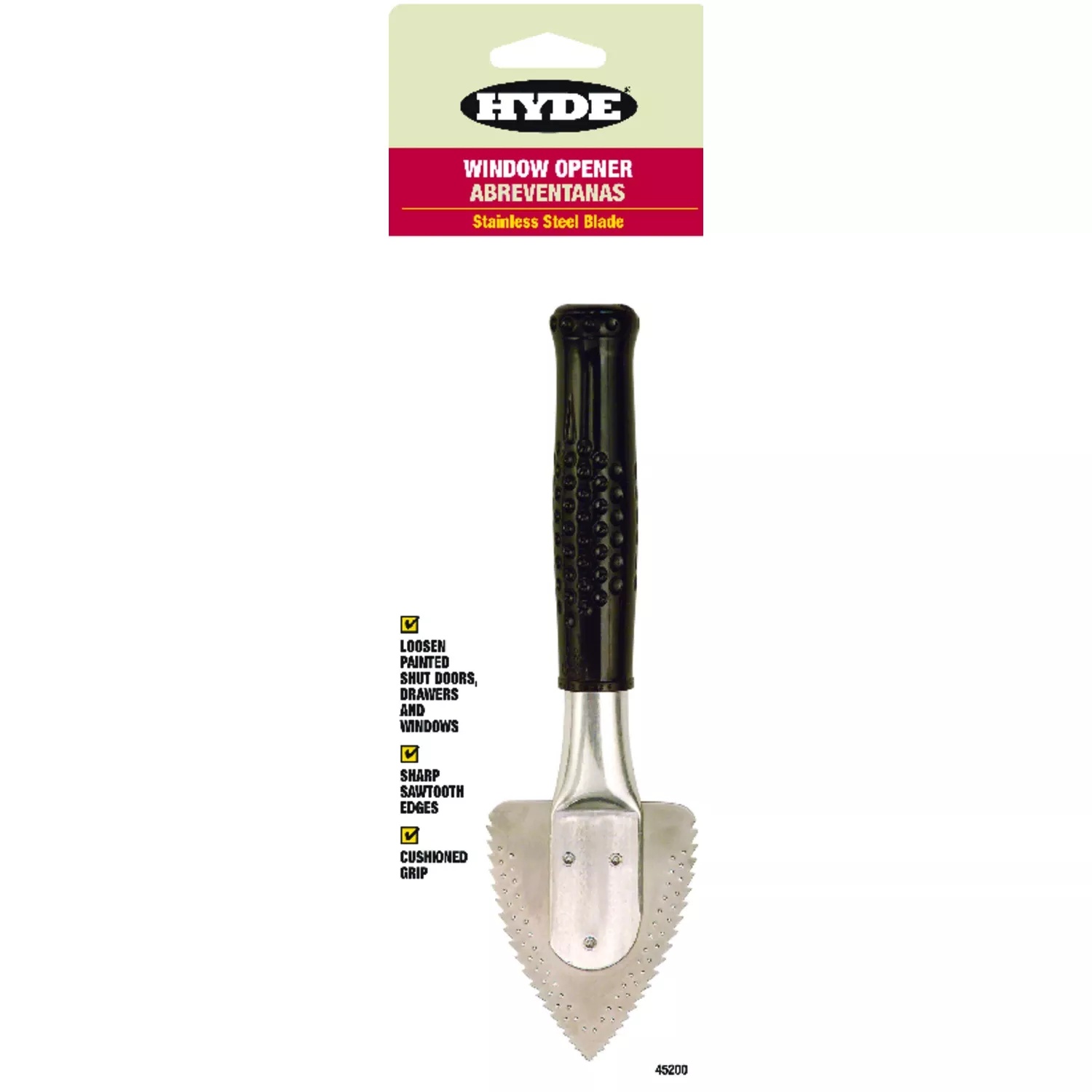 Window Opener Tool, Stainless Steel Saw Tooth Blade