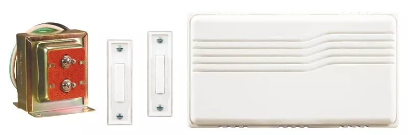 Wired Doorbell Contractor Kit, White