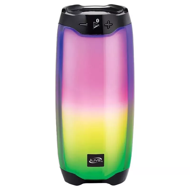 Wireless Bluetooth Color Changing Speaker Isb212blk – Black, 10.3 In Height