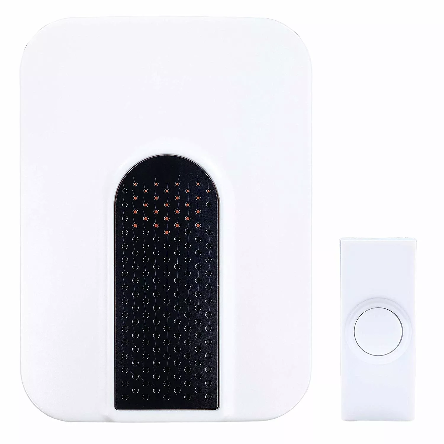 Wireless Doorbell Kit, Battery-operated, White/black