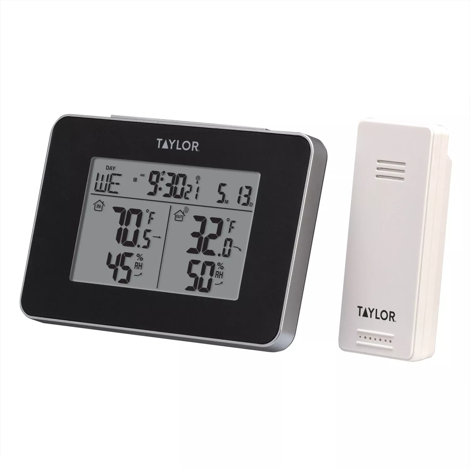 Wireless Weather Station, Wireless Sensor, Black