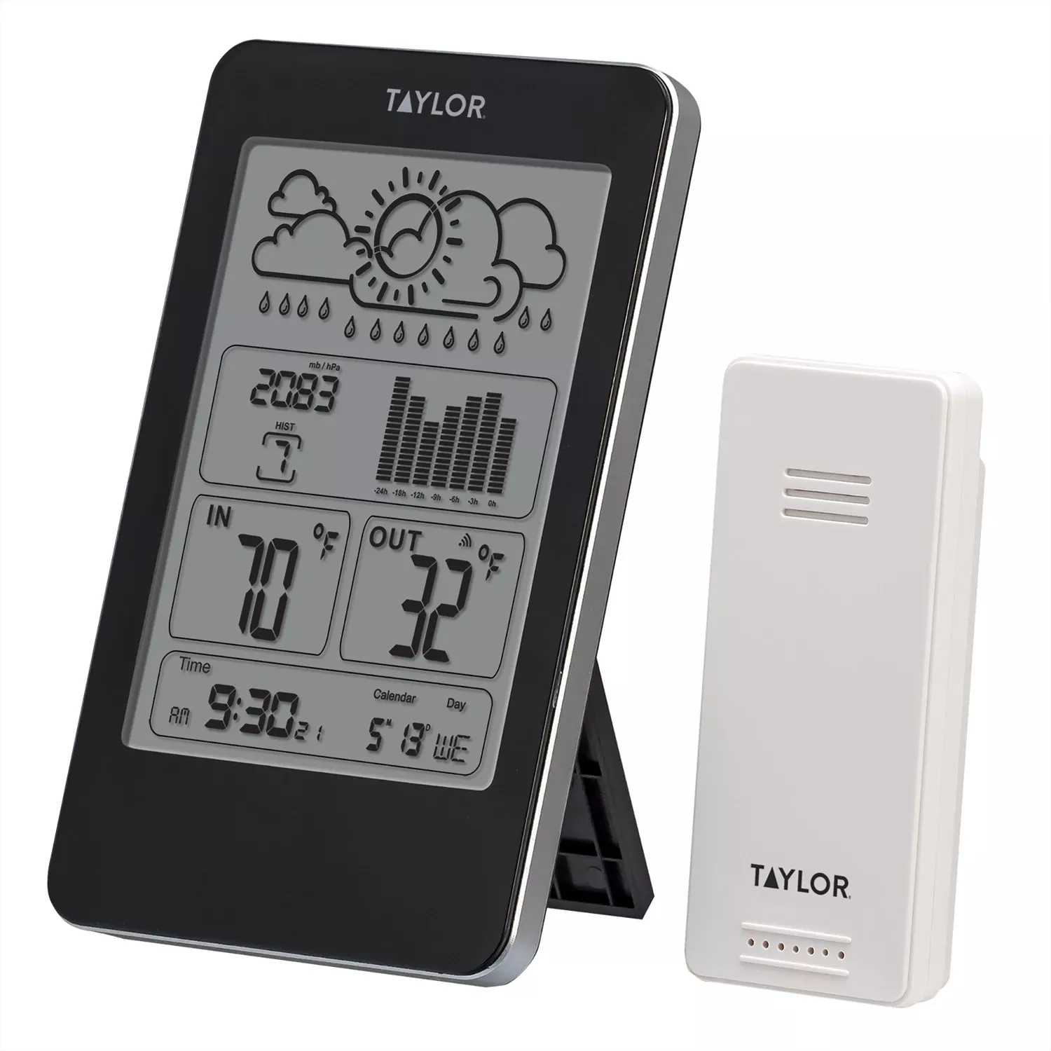 Wireless Weather Station With Barometer, Remote