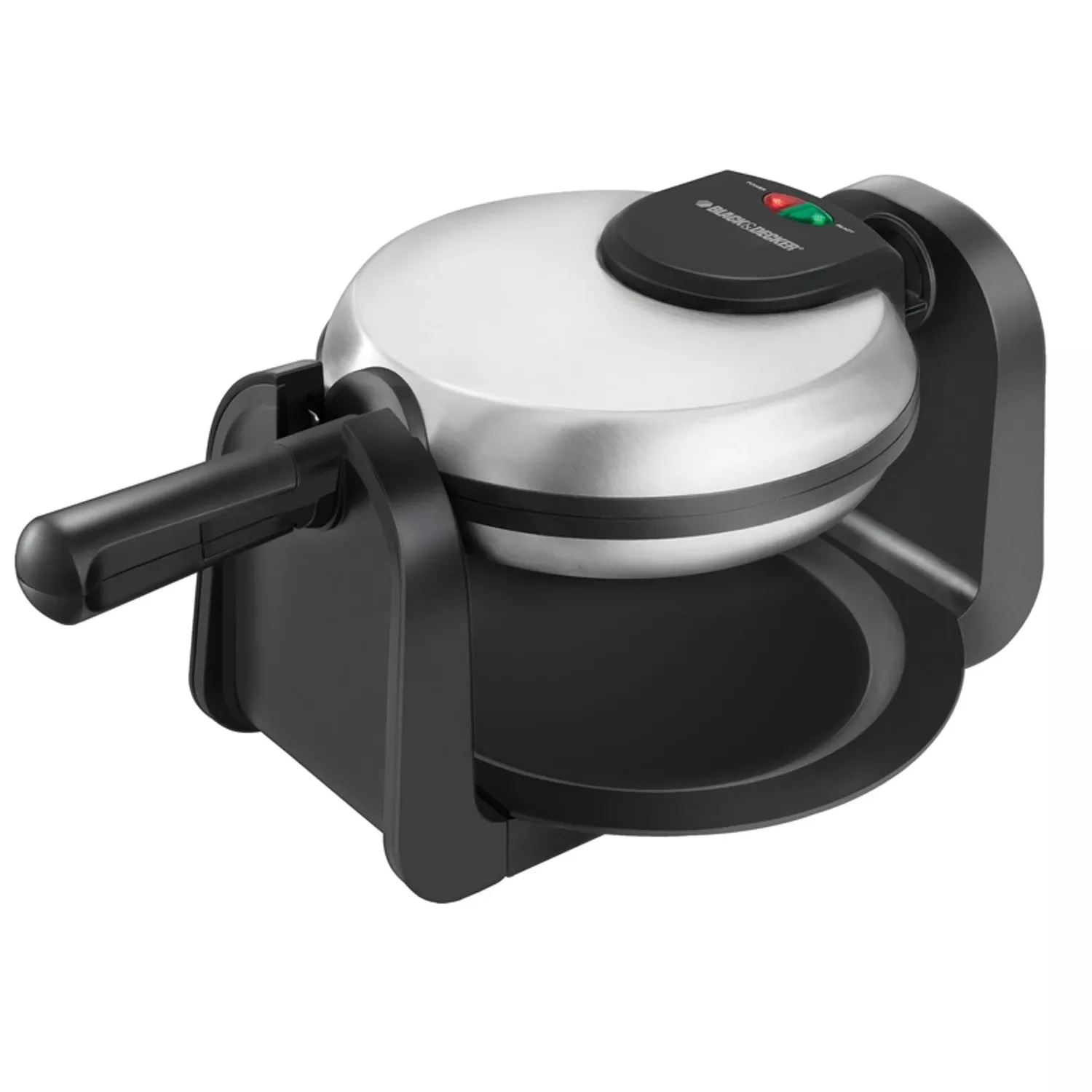 Wm1404s Stainless Steel Belgian Waffle Maker – 4 Waffles, Rotating Design