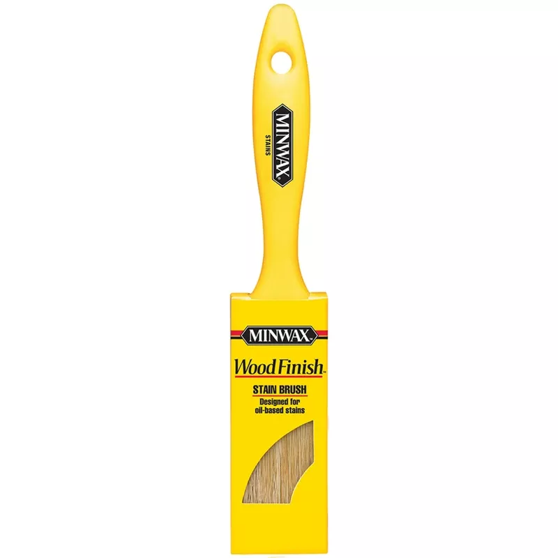 Wood Finish Stain Brush, Black China Bristle, 1-1/2 In.