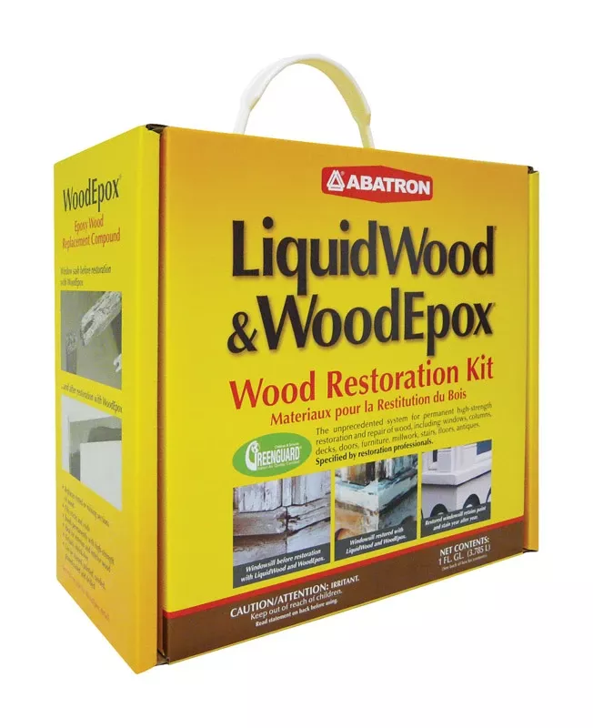 Wood Restoration Kit, Includes Epoxy & More, 128-oz.