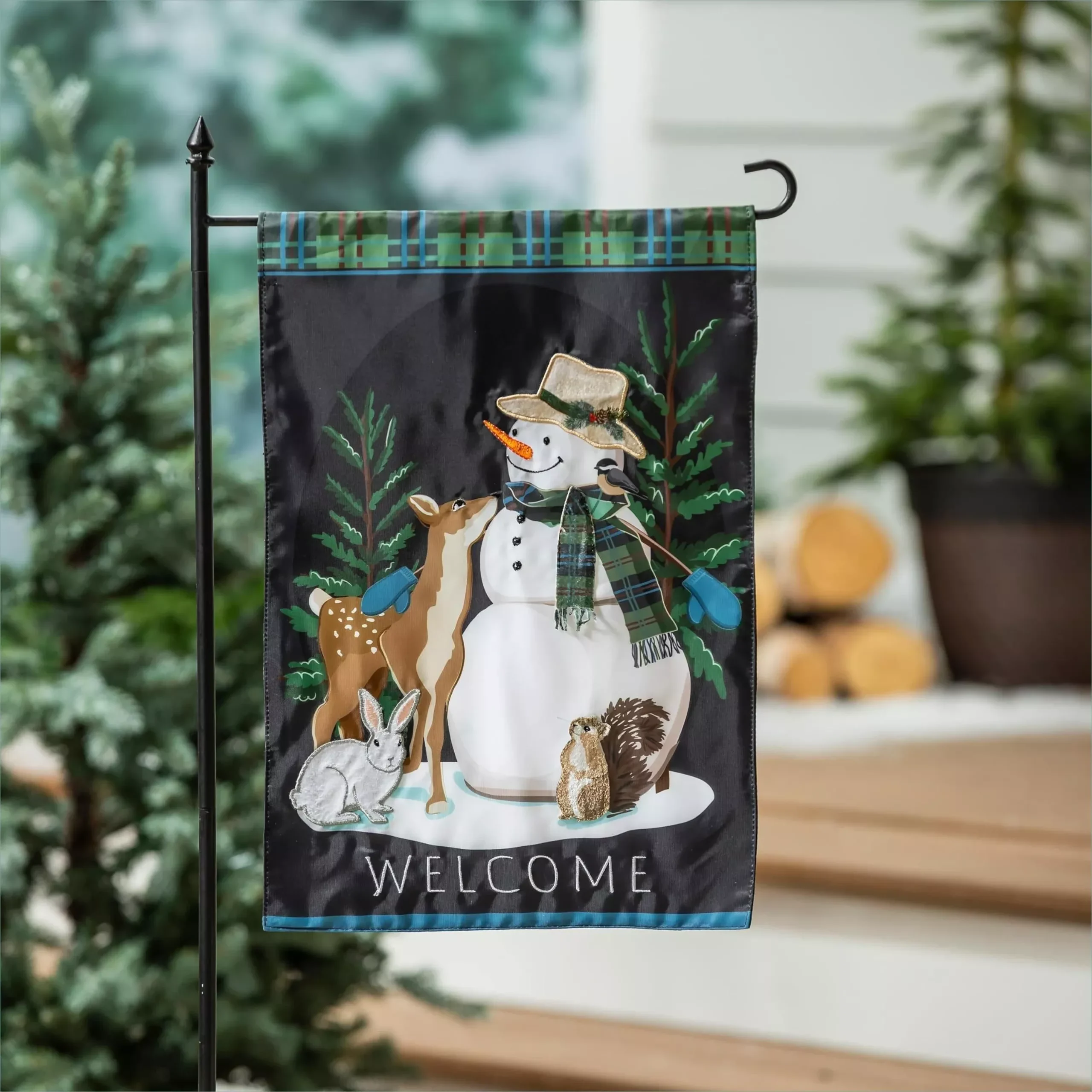 Woodland Friends Garden Flag