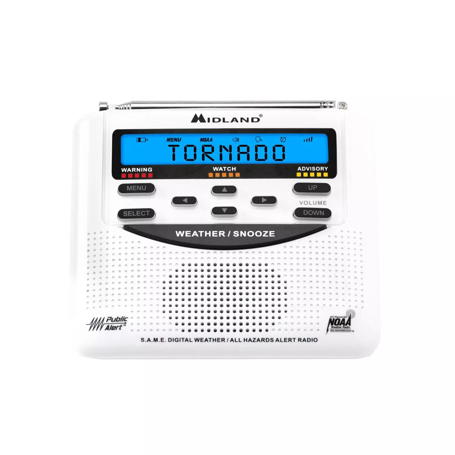 Wr-120b Emergency Weather Alert Radio With Alarm Clock And S.a.m.e. Technology