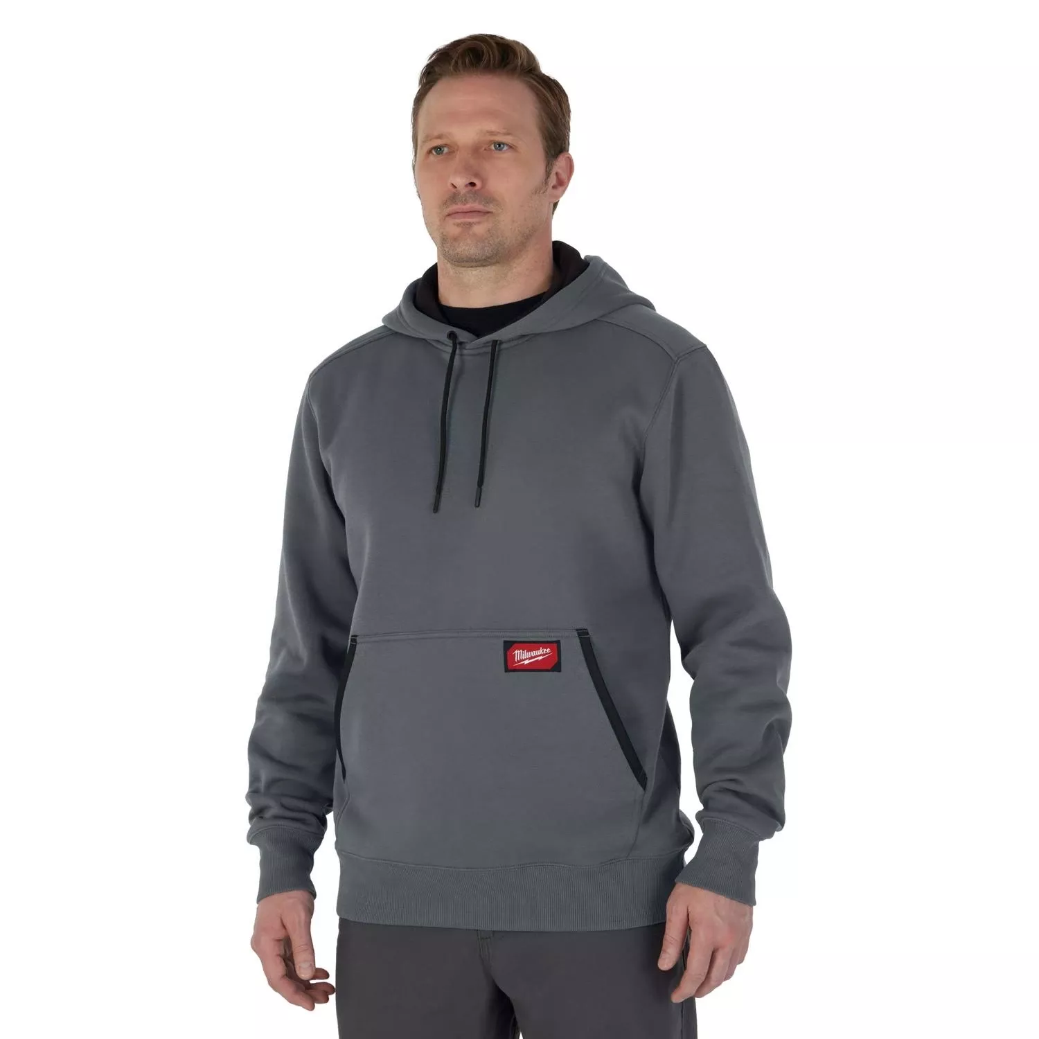 Xl Gray Midweight Pullover Hooded Sweatshirt – Comfortable And Durable Design